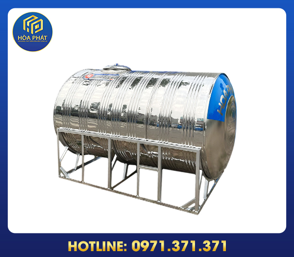 Bồn nước inox Hòa Phát nằm 4000L-4500L-5000L-6000L